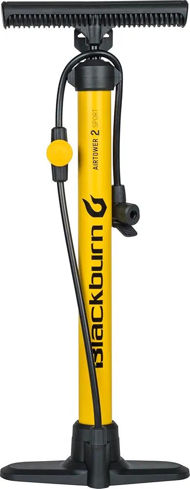Blackburn Air Tower 2 Sport and Bicycle Floor Pump, 100 PSI, Yellow