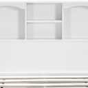 OS Home and Office Furniture Twin Sized White Bookcase Headboard