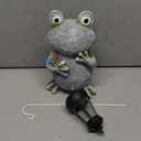 Frog Solar Garden Statues, Resin Frog Figurine Decorations, Outdoor Frog Decor Art for Lawn,Yard, Unique Housewarming Gift for Garden Home