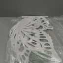 Large Size Wooden Butterfly Decor, White Large Butterfly Cutout Backdrop, Butterfly Shape Slices Birthday Wedding Baby Shower DIY Decorations (White)