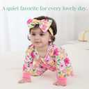 PATPAT Baby Girl Boy Footie Clothes, Bamboo Viscose, 2-Way Zipper, Fold-Over Mittens & Cuffs with Hat/Headband (XS)