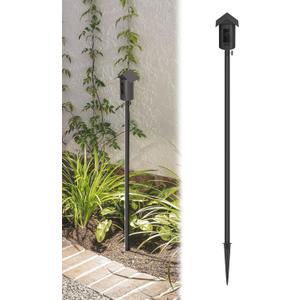 Ground Stake Mount with Weatherproof Silicon Cover for Ring Stick Up Cam Battery&Outdoor Cam Plus,Heavy-Duty Metal Yard Spike Camera Mount for Soft Ground,Garden,Lawns&Soil,Adjust Height Outdoor Stand
