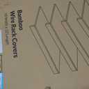 Gashell Wire Shelf Covers, Bamboo Wire Rack Covers for Pantry, Closet (4pcs, 32" W x 16" D)