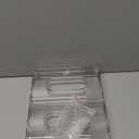 LARGER Compartment - Stackable Water Bottle Organizer Holder - for Stanley & Others' Large Tumbler - Clear Wine Rack, Cup Bottle Holder for Cabinet Home Countertop Fridge Pantry Shelf, 2 Tier Hold 6