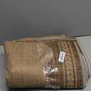 Scalloped Easy Jute Rug 5x7 Outdoor Rug Washable Rugs for Entryway Porch Non Slip Neutral Farmhouse Indoor Outdoor Carpet for Backyard Patio Office