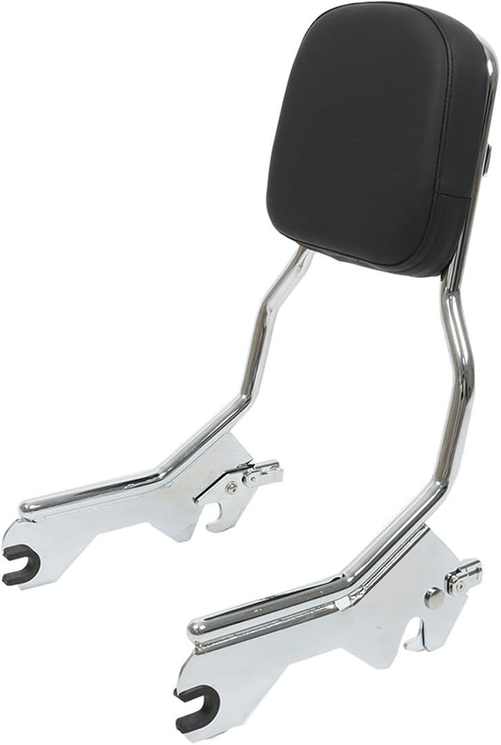 Black Standard Sissy Bar Upright Backrest Replacement for Softail Sport Glide Low Rider 2018-2023