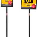 Sign Holder Stand 8.5x11 inch - Flip Open Pedestal Floor Standing Sign Holder, Adjustable Versatile Sign Stands for Display, Floor Sign Holder with Easy Replacement for Events and Promotions (1 PACK)