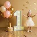 2.3FT Marquee Numbers 50th-Birthday Decorations: Large Light up Numbers 50 for 50th Birthday Party Decor Women Men Fifty Year Old, Marquee 50 Signs for 50th Anniversary Party Decor Backdrop