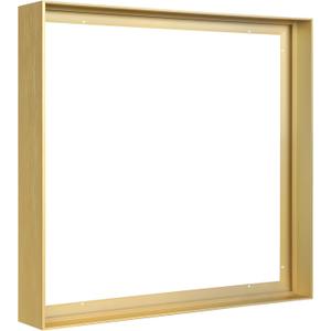 48x48 Frame for Canvas Painting, DIY Metal Canvas Floater Frame with 1.5 Deep for Oil Paintings Art Prints Artwork Landscape Portrait Living Room Wall Decor (Gold)