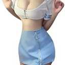SINMIUANIME Sexy Flight Attendant Stewardess Costume for Women Racer Costumes Halloween Cosplay Lingerie Party Outfit Size XS