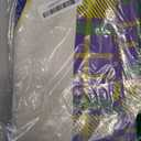 Artoid Mode Iris Stripes Mardi Gras Carnival Table Runner, Seasonal Holiday Kitchen Dining Table Decoration for Home Party Decor 13x108 Inch