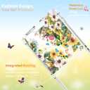 for Samsung Galaxy Z Flip 7 Case 5G Flowers Slim Anti-Drop Shockproof Protective Soft Shockproof Clear Phone Protective Covers 6.8 Inch for Women Men (Flowers Sea)