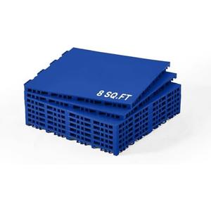 VEVOR Dryland Tiles for Hockey Floor Mat, 12 x 12 in Interlocking Versatile Training Surface, Dance Floor Tiles, Hockey Training Equipment Board for Shooting