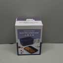 Vingud Cordless Electric Lunch Box for Adults, 1.8L Rechargeable Heated Lunch Box Food Warmer, Portable Self Heating for Mens/Office/Car, Lonchera Elctrica Porttil Battery Powered Valentine's Gift (Blue+Black)