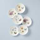 Lenox Dinnerware Set, Butterfly Meadow 6-Piece Tidbit Plate Set, Service For 6, Durable Porcelain Appetizer Plates, Dishwasher And Microwave Safe, Ceramic Plates, Salad Plate (Assorted, 6 Piece)