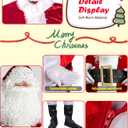 Santa Claus Costume for Men 9 PCS Deluxe Santa Suit with Hat, Christmas Party Costume for Men Adult Santa Outfit (Red)