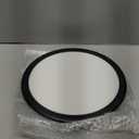 zouzai 12 inch LED Ceiling Light Flush Mount, 5CCT Adjustable 2700K-6000K, Amber/Pink/Ice Blue Night Light, 22W+8W Dimmable Fixture for Bedroom, Living Room (Black, DIP Switch, 1 Pack)