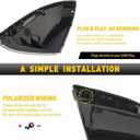 68064948AA 68064949AA Front Mirror Turn Signal Puddle Light for Dodge Ram 1500 2500 3500 2010-2018, Ram 1500 Classic 2019-2022 68232479AA 68232478AA (Clear Lens)