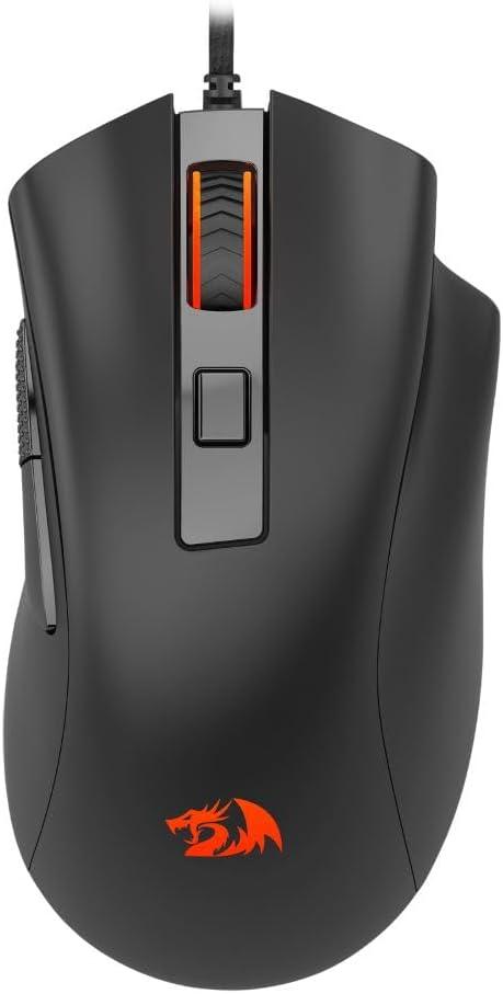 Redragon M993 RGB Gaming Mouse, 26,000 Max DPI Wired Optical Gamer Mouse with 6 Programmable Buttons & 5 Backlit Modes, Software Supports Keybinds & Backlit Customize