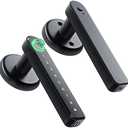 IRONZON Fingerprint Door Lock Door Knob with Keypad Keyless Entry Door Lock with Handle for Home Hotel Office Apartment Bedroom, Black