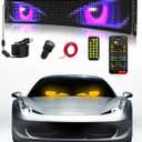 Devil Eyes Light for Windshield: 23.4"x4.7" Programmable LED Signs with APP & Remote Control - 5V USB Digital Lighting Display, LED Eyes for Cars, SUVs & Trucks (1 Pcs)