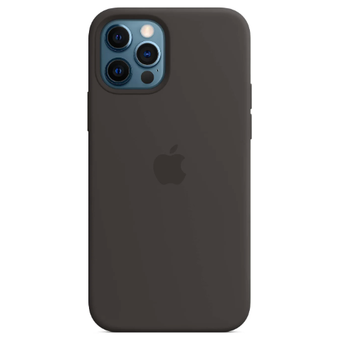 Apple iPhone 12 and iPhone 12 Pro Silicone Case with Magsafe - Black