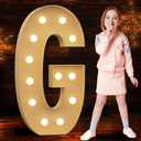 Marquee Letters 4 Feet Tall 4FT Large Light Up Letters G for Birthday Wedding Engagement Party Decorations Will You Marry Me Sign Yard Pre-Cut Foam Board
