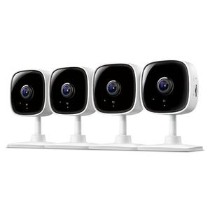 Tapo by TP-Link 1080P Indoor Security Camera for Baby Monitor, Pet Camera w/Motion Detection, 2-Way Audio Siren, Night Vision, Cloud & SD Card Storage, Works w/Alexa & Google Home, C100 (4-Pack)
