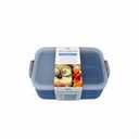 Snack Bento Box Sage and  Snapware Total Solution 3-Cup Plastic Food Storage Container with Lid, 3-Cup Rectangular Meal Prep Container, Non-Toxic, BPA-Free Lid with 4 Locking Tabs, Microwave, Dishwasher, and Freezer Safe
