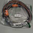 EADUTY Hybrid Lead In Garden Hose 5/8 IN. x 10 FT, Heavy Duty, Lightweight, Flexible with Rotatable Grip Handle and Solid Brass Fittings, Gray+Orange