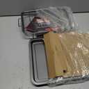 Bakken Swiss Air Fryer Tray  2-in-1 Nonstick Crisper Basket with Elevated Mesh for Oven Use  Dishwasher Safe, Ceramic Coating, PTFE/PFOA/PFOS-Free, Extra-Large 9.5" x 13", Gray
