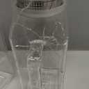 Netany 2 Pack 1.2 Liters/40 oz Small Square Glass Pitcher with Lid and Handle for Fridge, Iced Tea and Coffee Carafe Storage Container, Resistant to Hot and Cold Borosilicate Jug