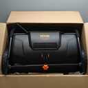 VEVOR Push Lawn Sweeper, 21inch Leaf & Grass Collector, Heavy Duty Thickened Steel Durable to Use with Large Capacity 3.5 cu. ft. Mesh Collection Hopper Bag, 2 Spinning Brushes