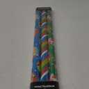 CAMKUZON Christmas Foil Wrapping Paper with Cut Lines on Reverse 3 Rolls Pack - Dancing Santa Claus, Colorful Stripes and Assorted Christmas Characters - Holiday Wrapping Paper Bundle, 24 Inch X 144