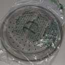 2 in 1, Aidacom Microwave Place Mat & Food Cover- Mat as Bowl Holder, for Splatter Guard, Multi-use: Silicone Trivet, Pot Holders, Drying, Baking, Utensils Rest for Kitchen Counter, Grey (Gray)