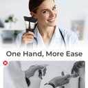 KAUGIC Manual Ear Wax Cleaner Safe, Comfortable & Easy to Use Seamless One-Hand Operation, Black