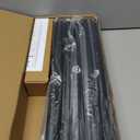 Heavy Duty Curtain Rods for Windows 72 to 144 Inch, 1 Inch Adjustable Black Curtain Rod Set with Easy Installation and Modern Design (A1,Black,30-150")