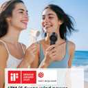 2025 Portable Mini Handheld Fan, Powerful Turbo 80000RPM High Speed, [18H Max Cooling Time] 5 Speeds Rechargeable Personal Mini Small Pocket Fan with lanyard for Travel, Outdoor (Black)