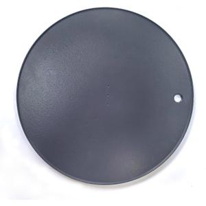 XL Round Pizza Steel 16.9" - 3D Cast Creates Gorgeous Crusts, Enamelled Cast Iron Baking Stone For Oven, Round Griddle, Speed & Even Heating Baking Steel Griddle