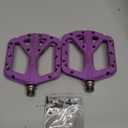 FIFTY-FIFTY Mountain Bike Pedals, Non-Slip MTB Nylon Composite, 9/16" Bicycle Pedals, Lightweight and Wide Flat Platform (Purple)