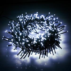 EcoNour 19.6 Ft 480 LED Cluster Twinkle Lights for Christmas Tree, 8 Modes String Lights for Decoration with Timer and Memory Function, Elegant Cool White Fairy Lights for Magical Home & Indoor