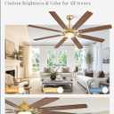 Fanbulous 72 Inch Black Ceiling Fans with 3CCT Lights and Remote, 24W | High CFM Airflow, Quiet DC Motor, Dimmable, Indoor/Covered Outdoor, Dual-Finish, for Living Room, Bedroom Patio, Gold