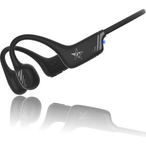 Open-Ear Bluetooth Bone Conduction Sport Headphones Sweat Resistant Wireless Earphones Open Ear Earbuds Wireless Bluetooth Headset with Mic for Fitness Workouts Running, Built-in Mic with Hair Band