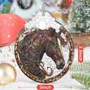Stained Glass Ornaments, 2025 Christmas Ornament, Christmas Tree Ornament, Heirloom Keepsake, Gift Exchange, Gift Idea - Horse
