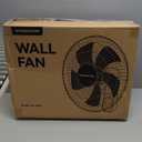 VAGKRI Wall Mount Fan, 16 Inch Wall Fans with 5 Blades, 5 Speeds, 8 Hour Timer, 90 Oscillating Quiet Fans with Remote for Home Office Bedroom Living Room Garage (White)