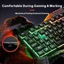Redragon K521 Upgrade Rainbow LED Gaming Keyboard, 104 Keys Wired Mechanical Feeling Keyboard with Multimedia Keys, One-Touch Backlit, Anti-Ghosting, Compatible with PC, Mac, PS4/5, Xbox