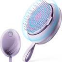 Scalp Massager Hair Growth Brush - Electric Head Massager Relax Scalp Stress - Unique Birthday Gifts for Women - Sonic Vibration Comb for Stimulating Follicles - Purple