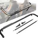 ECOTRIC 49" Universal Iron Racing Safety Seat Belt Chassis Roll Harness Bar Rod Black Compatible with Ford Honda Mitsubishi and more, Works with All 4-Point, 5-Point and 6-Point Seat Belts