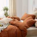 Dreamy Night Comfy Delights Queen Quilt Bedding Set of 3 Orange