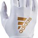 Adidas ADIFAST 3.0 Adult Football Receiver Glove (X-Large, White/Metallic Gold)